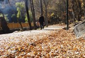 Çubuk'taki Karagöl Tabiat Parkı, ziyaretçilerini sonbahar renkleriyle karşılıyor