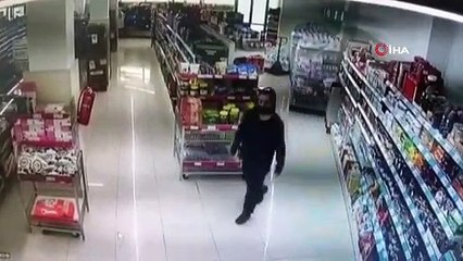 Bursa'da markette panik anları! Her yer toz bulutuyla kaplandı