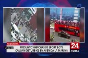 San Miguel: barristas del Sport Boys desatan balacera en avenida La Marina