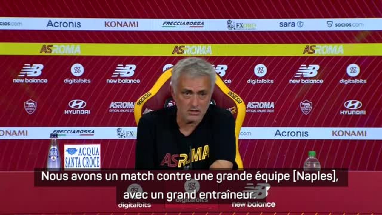 9e j. - Mourinho : "La Roma a de grands joueurs et un grand entraîneur"