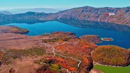 Nemrut Krater Gölü'nden mest eden görüntüler