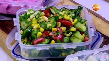 سلطة بنجر بالمايونيز -  سلطة ذرة  - سلطة بطاطس  | نجلاء الشرشابي