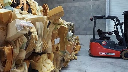 Dans le Loiret, des matelas en mousse recyclables "à l'infini"