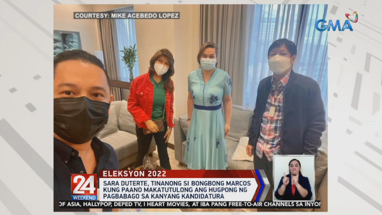 Sara Duterte, tinanong si Bongbong Marcos kung paano makatutulong ang Hugpong ng Pagbabago sa kanyang kandidatura | 24 Oras Weekend