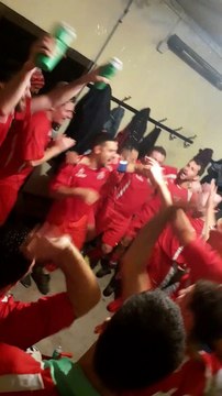 LE VESTIAIRE DE L'AS DU PIC APRÈS SA VICTOIRE FACE À LA VALLÉE DU DOUX