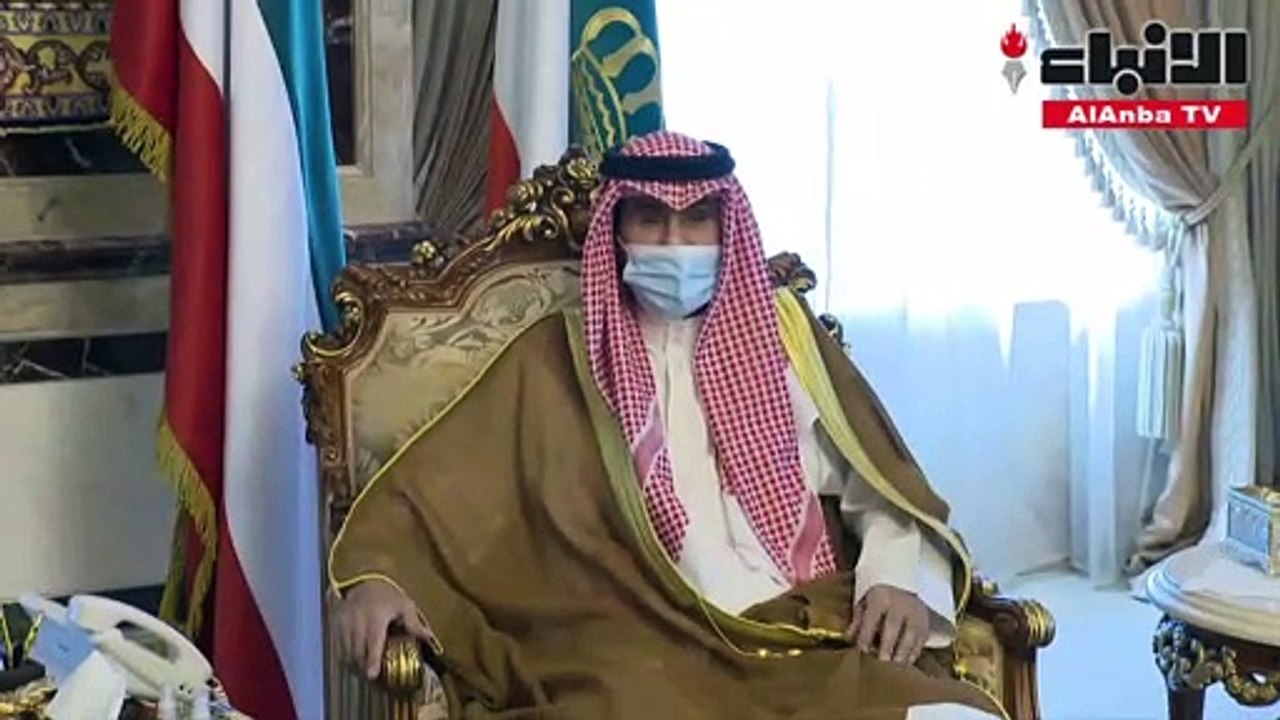 صاحب السمو يستقبل ولي العهد والرئيس الغانم ورئيس الوزراء وعبيد الوسمي