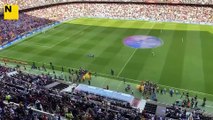 El Barça recupera 'Els Segadors' al Camp Nou abans del Clàssic entre el Barça i el Reial Madrid