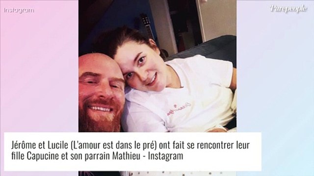 Jérôme et Lucile (L'amour est dans le pré) : Rencontre émouvante entre le parrain Mathieu et leur bébé