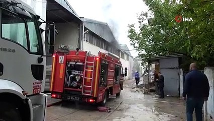 Bursa’da fabrikada yangın