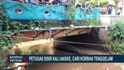 Download Video: Masuki Hari ke-2, Petugas Masih Mencari Bocah yang Tenggelam di Kali Angke