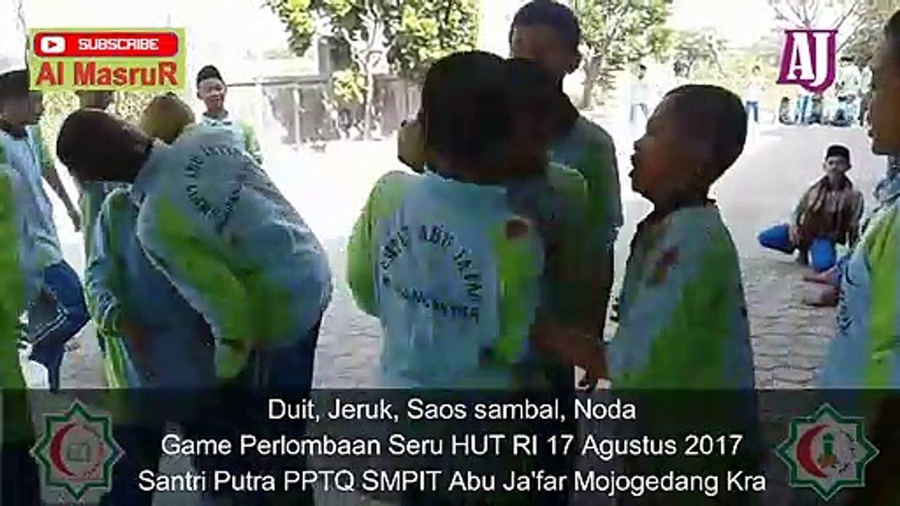 Duit, Jeruk, Saos sambal, Noda Game Perlombaan Seru HUT RI 17 Agustus Santri Putra PPTQ SMPIT Abu Ja