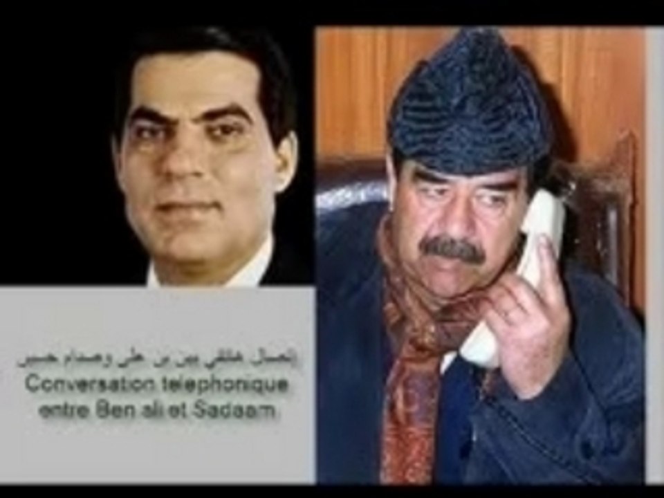 Saddam &ben ali telephone