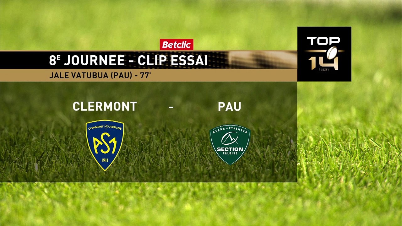 TOP 14 - Essai de Jale VATUBUA (ASM) - ASM Clermont Auvergne - Section Paloise - J08 - Saison 2021:2022