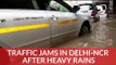 Traffic Jams In Delhi, Gurgaon After Heavy Rains, Many Stranded