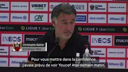 11e j. - Galtier : "On attend toujours plus de Youcef Atal"