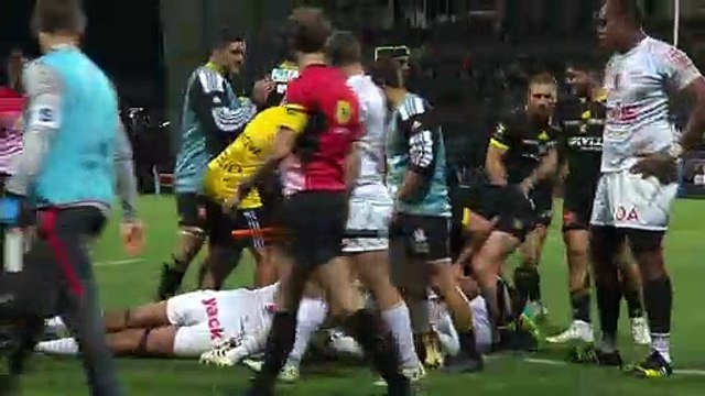 TOP 14 - Essai de Uini ATONIO (SR) - Stade Rochelais - RC Toulon - J08 - Saison 2021/2022