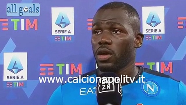 Roma-Napoli 0-0 24/10/21 intervista post-partita Kalidou Koulibaly