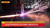 Según Came, el nivel de actividad de las pymes industriales creció 21,6% en agosto