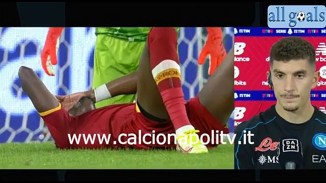 Roma-Napoli 0-0 24/10/21 intervista post-partita Giovanni Di Lorenzo
