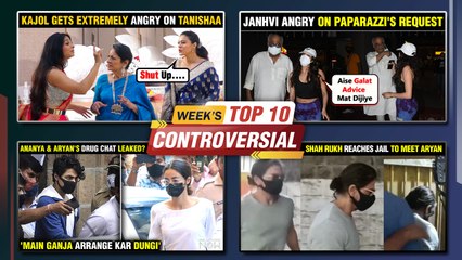 ShahRukh Meets Aryan In Jail, Kajol's Ugly Fight, Janhvi Angry At Media | Week's Top 10 News