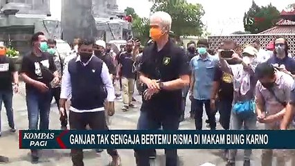 Tak Sengaja Bertemu, Begini Perbincangan 1 Menit Ganjar Pranowo dan Mensos Risma