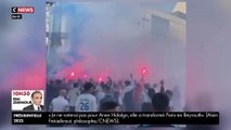 Les images du match entre l’OM et le PSG, marqué par de nouveaux incidents hier soir : Des centaines de personnes ont essayé d'entrer de force dans le stade