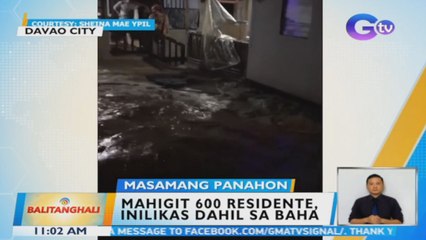 Descargar video: Mahigit 600 residente, inilikas dahil sa baha | BT