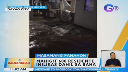 Mahigit 600 residente, inilikas dahil sa baha | BT