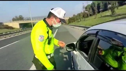 Helikopter destekli trafik denetimi yapıldı