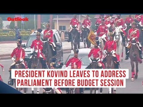 Watch: President Kovind leaves for Parliament to address both Houses before Budget session