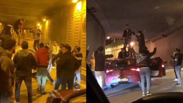 Asker eğlencesi için tüneli kapattılar