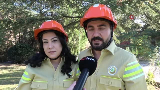 Son dakika... Gelin ve damadın giydiği kıyafet davetlileri şaşırttı: Yangın söndürme tatbikatı gibi düğün