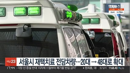 서울시 재택치료 전담차량…20대→48대로 확대
