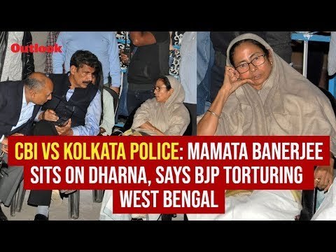 CBI Vs Kolkata Police: Mamata Banerjee Sits On Dharna, Says BJP Torturing West Bengal