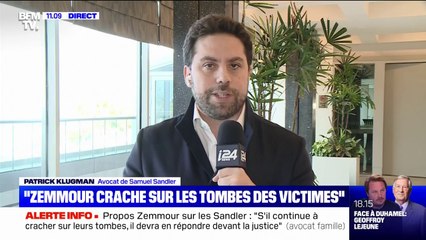L'avocat de Samuel Sander répond à Zemmour: "Même le nom des victimes, le polémiste l'aura souillé"