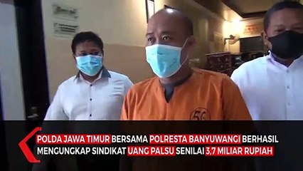Polda Jatim Bongkar Sindikat Uang Palsu Rp 3,7 Miliar