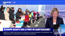 Que fait cette écharpe géante dépliée sur le pont de Saint-Nazaire ? BFMTV répond à vos questions