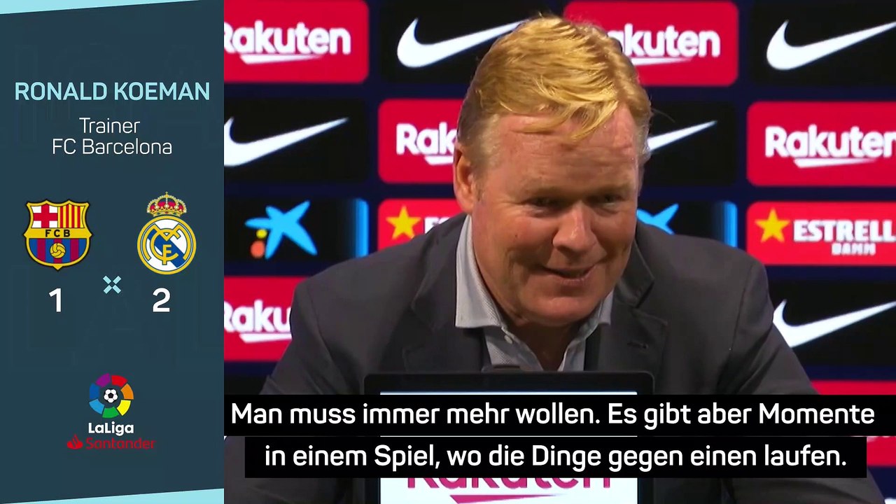 Koeman nach Clasico: 'Nicht schlechter als Real Madrid'