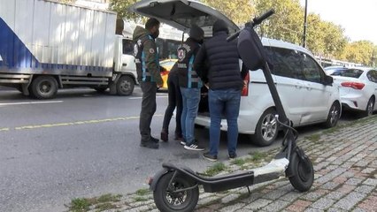 KURALLARA UYMAYAN ELEKTRİKLİ SCOOTER SÜRÜCÜLERİNE CEZA YAĞDI