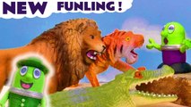 New Mystery Funling with Safari Animals and the Funlings Toys plus Thomas and Friends in this Stop Motion Animation Toy Episode Video for Kids by Toy Trains 4U