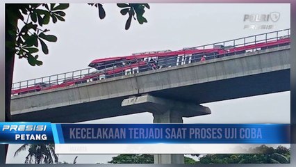 Kereta LRT Jabodetabek Tabrakan di Jalur Layang Cibubur