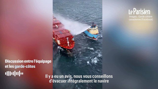 Canada : l'équipage d'un porte-conteneurs évacué après un incendie et des gaz toxiques