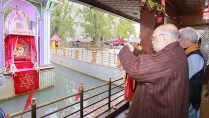 Nonstop: Amit Shah visited Kheer Bhavani temple in Ganderbal