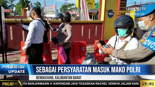 PRESISI Update 19.00 WIB : Aplikasi Pedulilindungi di Polres Bengkayang
