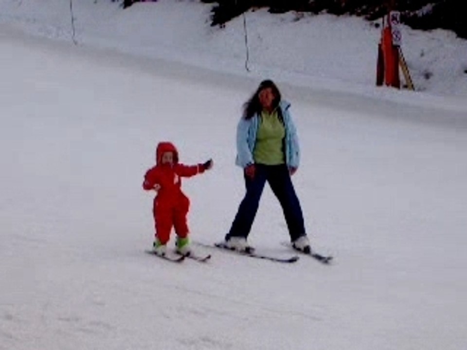 Zoé sur ses ski