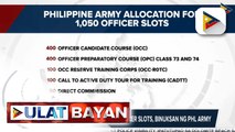 Recruitment para sa 1,050 officer slots, binuksan ng PHL Army