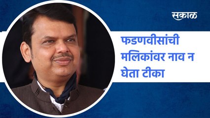 Fadnavis: फडणवीसांची मलिकांवर नाव न घेता टीका