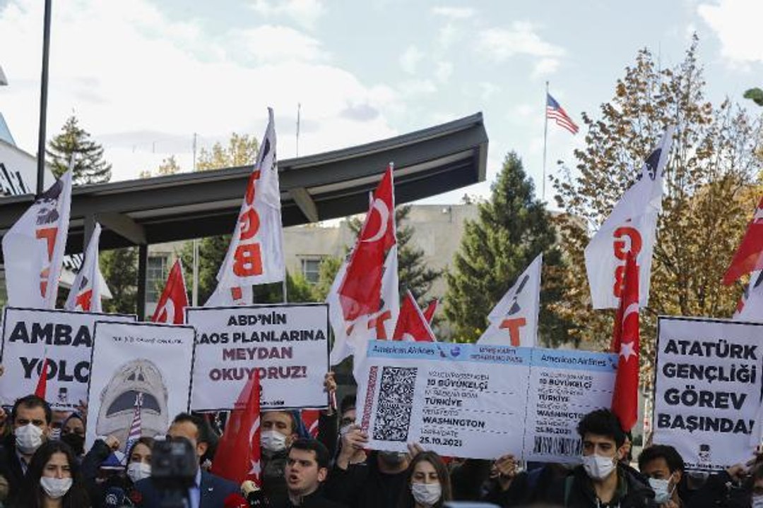 TGB'den ABD Büyükelçiliği önünde '10 büyükelçi' tepkisi
