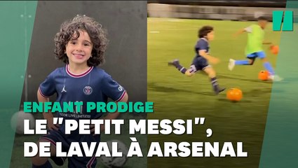 À 5 ans, il est recruté par Arsenal et surnommé le "petit Messi"