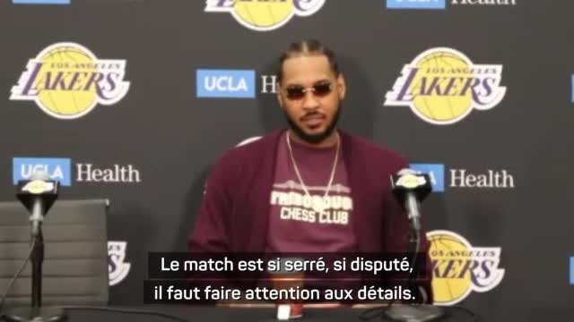 Lakers - Carmelo Anthony : Sacrée soirée !